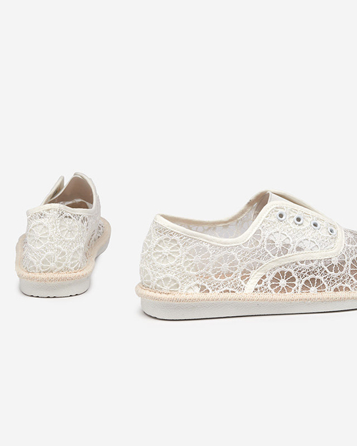 Жіночі білі мереживні кросівки Herinka - Взуття