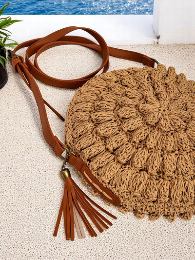 Royalfashion Маленька солом'яна жіноча сумочка Solea Mini