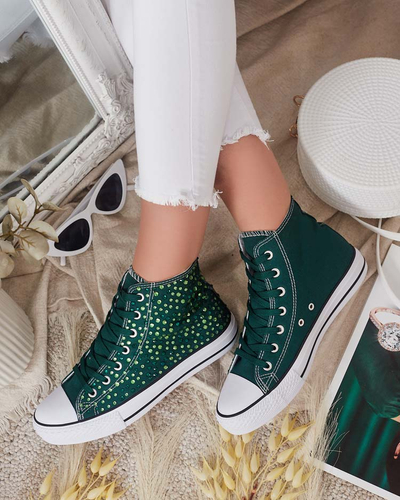 Royalfashion Dámské tenisky s flitry Shis