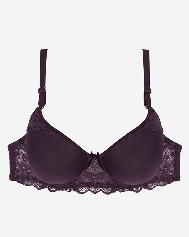 Dámská krajková podprsenka ve fialové barvě - Spodní prádlo