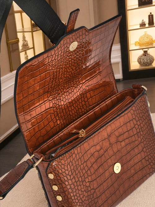 Royalfashion Лакована маленька жіноча сумочка з екошкіри Velia Crest