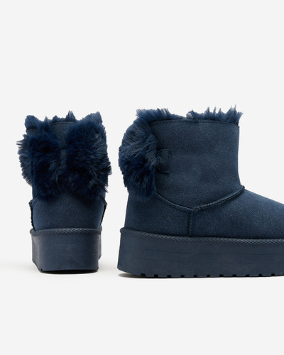 Royalfashion Dámské boty a'la snow boots in black Goroggo