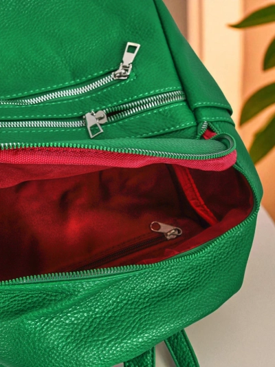 Dámský batoh AURELIA Verde ekologická kůže A4 Królewska Moda