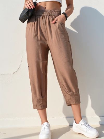 Royalfashion Прямі жіночі тканинні брюки 7/8