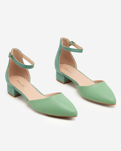 Zelené dámské sandály na spodním sloupku Areda - Obuv