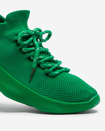 Зелені жіночі спортивні сліпони на шнурівці Oteva- Footwear