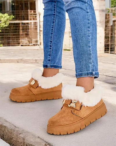 Royalfashion Dámské krátké boty a'la snow boots Dobis