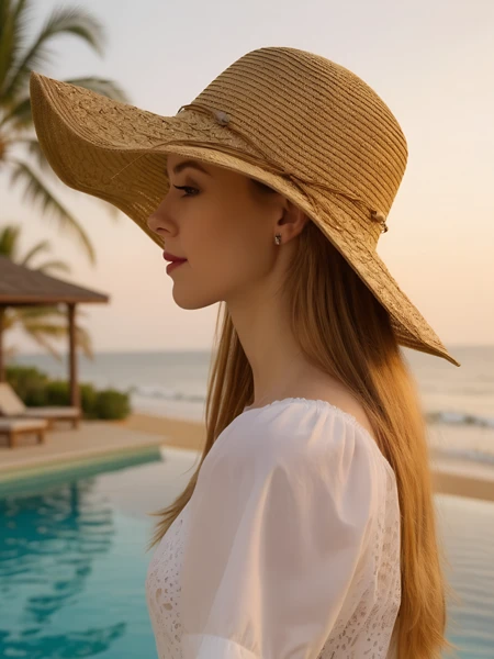 Royalfashion Dámský slaměný klobouk Aveline