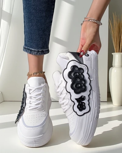 Royalfashion Dámské tenisky s dekorativním svrškem Nendales