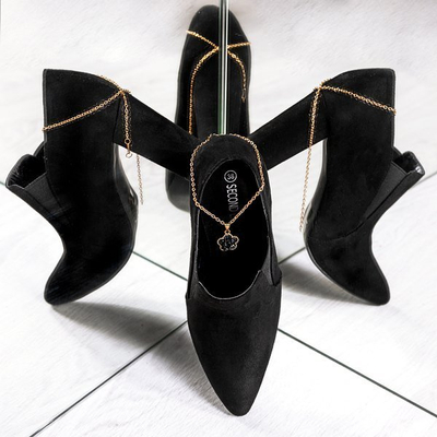 Чорні черевики на верхній пості Prisha - Взуття 1