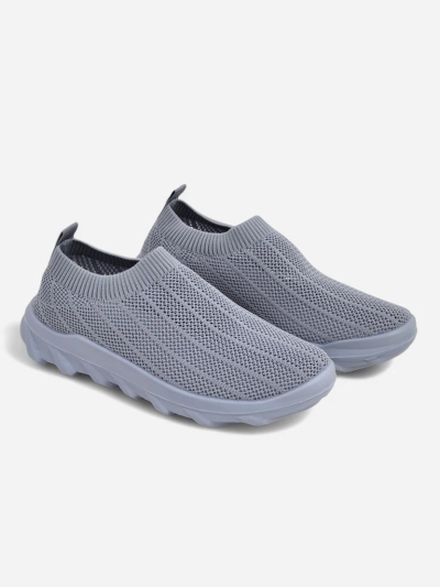 Dámské tenisky holubí šedé Silvana - pohodlné boty slip-on do města