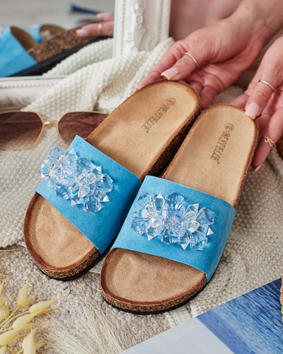 Royalfashion Dámské žabky Villo s kamínky