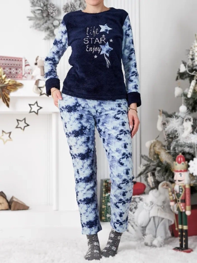 Royalfashion Dámské pyžamo a'la Fleece Life Star Enjoy