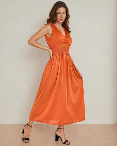 Royalfashion Гладка жіноча сукня міді