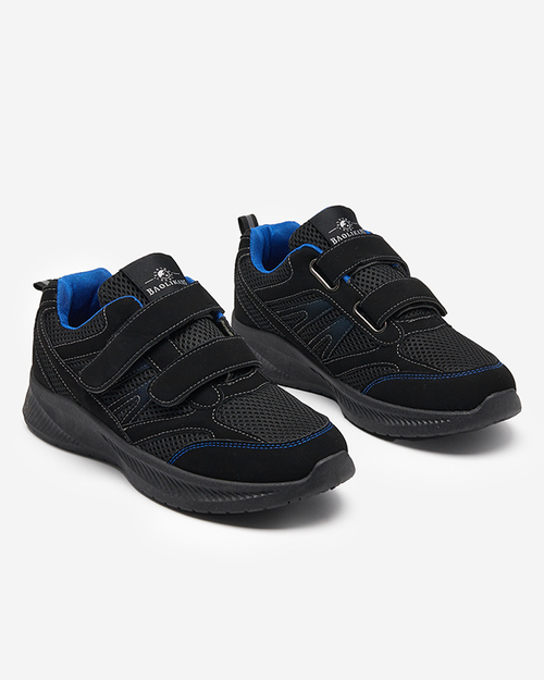 Чоловічі синьо-чорні туфлі Beniros Velcro - Взуття