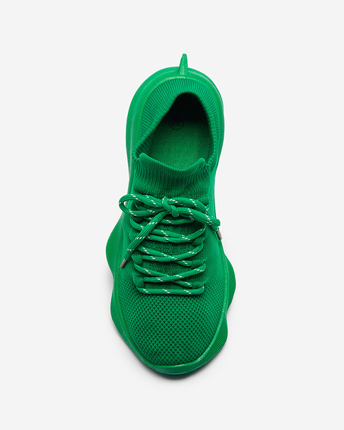 Зелені жіночі спортивні сліпони на шнурівці Oteva- Footwear
