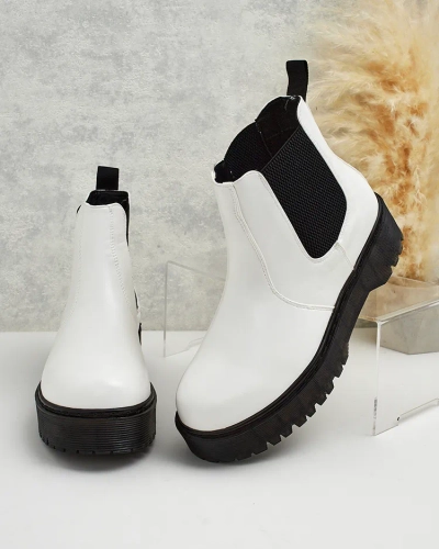 Royalfashion Dámské kožené boty Movitas eko