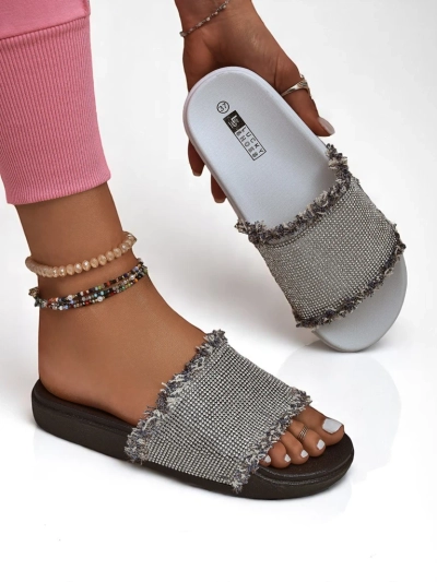 Royalfashion Dámské pantofle na ploché podrážce SparkleWalk