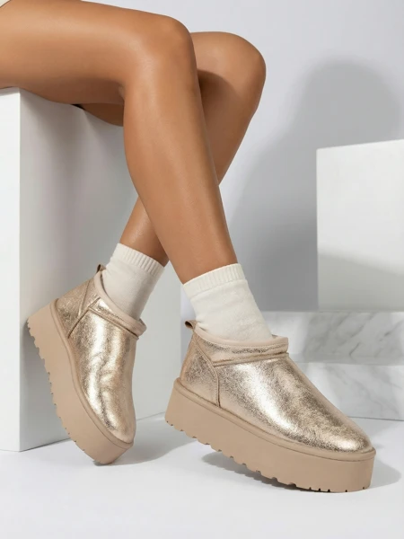 Royalfashion Dámské krátké boty a'la snow boots Ozozi