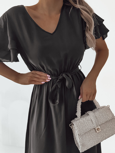 Royalfashion Dámské jednoduché midi šaty