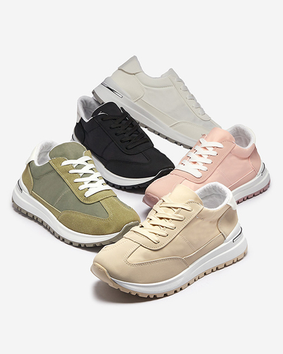 Жіночі бежеві спортивні кросівки на шнурівці Sweri - Взуття