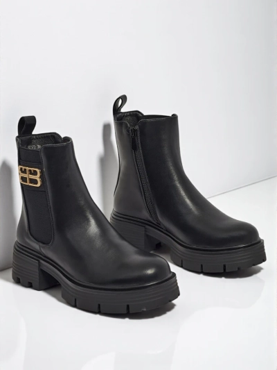 Dámské kotníkové boty z eko kůže Fravine