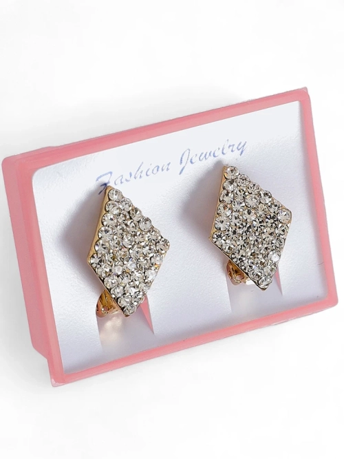 Royalfashion Кліпси сережки жіночі з цирконами