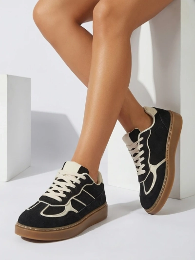 Dámské Tenisky Flora Černé Ekologické Sportovní pro Každodenní Nošení