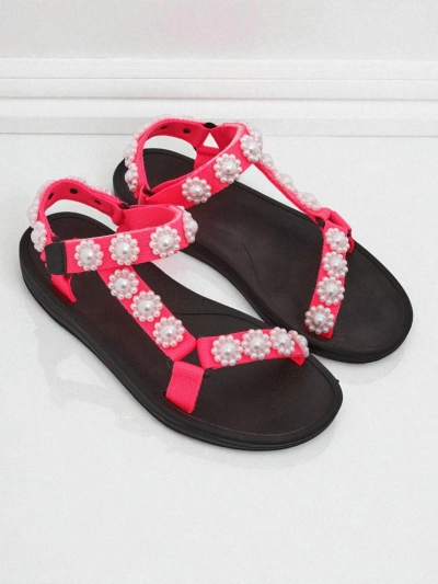 Сандалі Livia Rosa – Зручні жіночі сандалі Royalfashion з перловими джетами