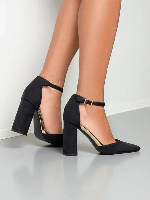 Royalfashion Жіночі туфлі на підборах з еко замші Calde