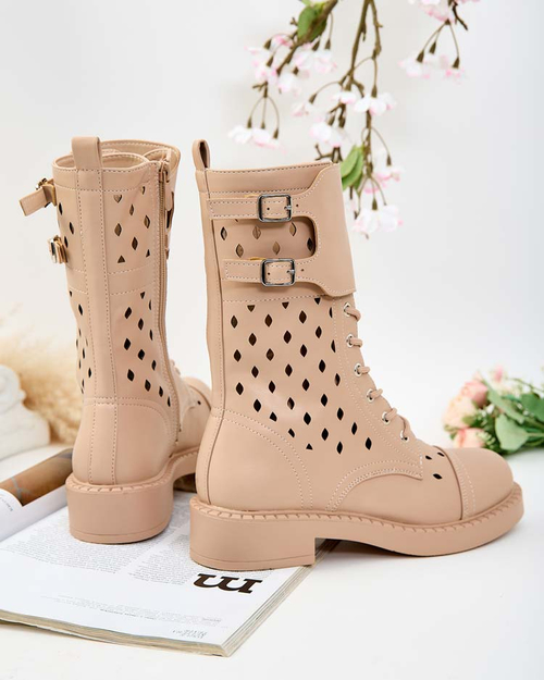 Royalfashion Жіночі ажурні черевики на шнурівці Belsel