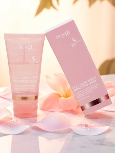 Kolagenová pleťová maska, hydratační a proti stárnutí, se štětcem na noční použití