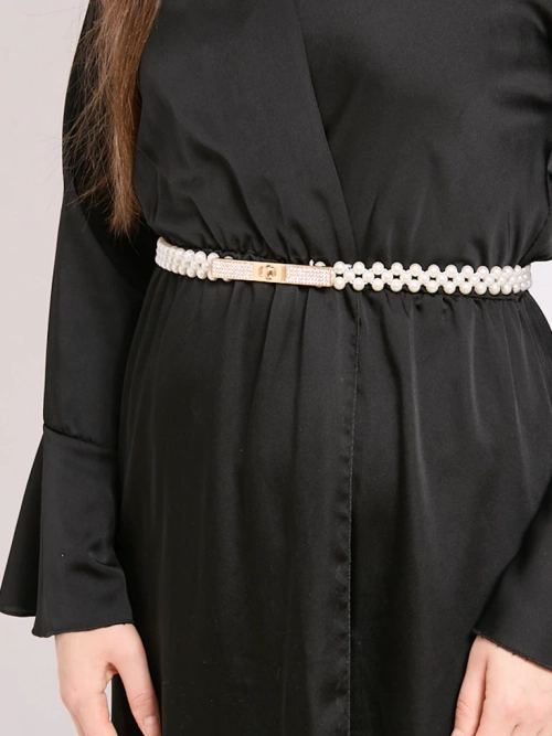 Pas Damski Giulietta Perla Elegancki Plastikowy Zaczep 65-85 cm