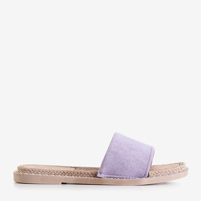 Фіолетові жіночі шльопанці Vicoria