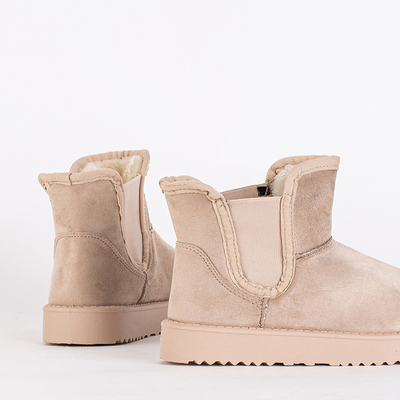 Béžové dámské sněhule Gavi - Obuv