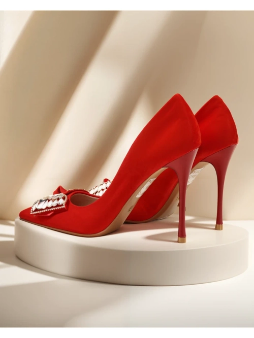 Royalfashion Жіночі підбори-стилети з бантом Cocarte