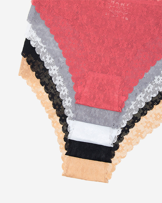 5 balení Bezešvé krajkové dámské kalhotky kalhotky - spodní prádlo