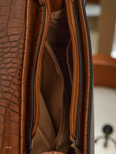 Lakovaná Malá dámská kabelka z eko kůže Veluna