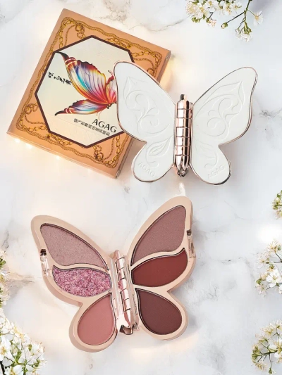 Paleta 6 očních stínů ve tvaru motýla 12g