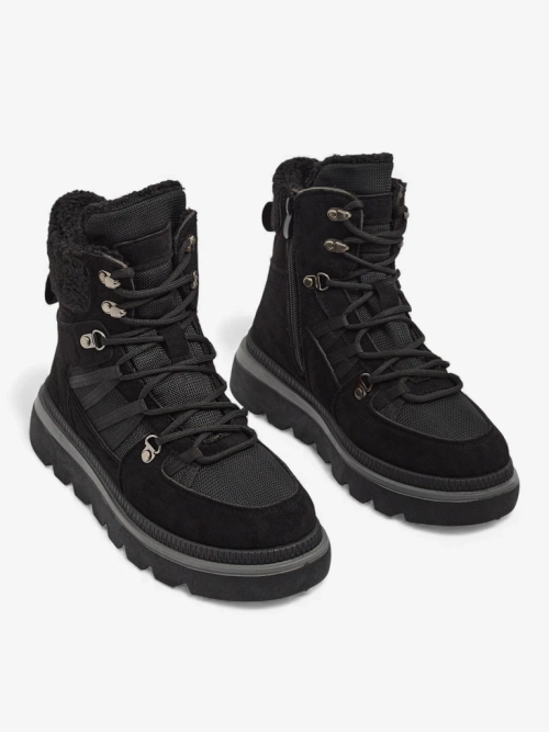 Жіночі Ботильйони Aurora Чорні Шкіряні Елегантні на Осінь