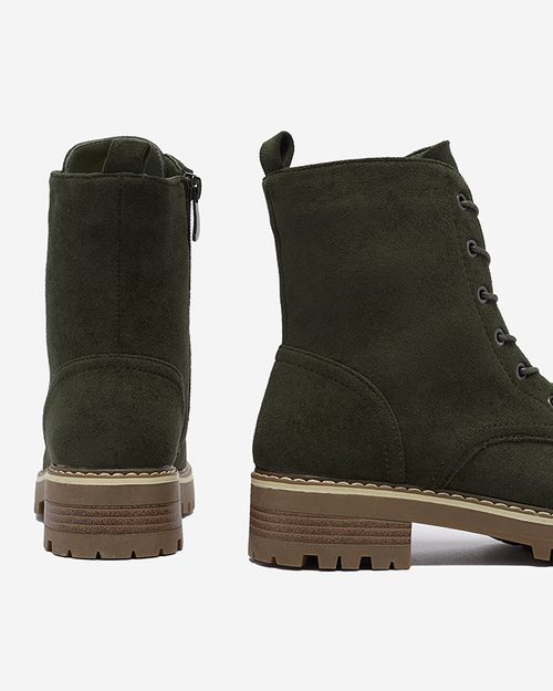 Зелені жіночі черевики-трапери Priviea - Взуття