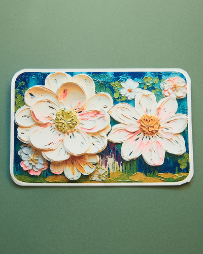 Royalfashion Barevná rohožka s květinami 40x60