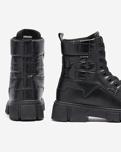 OUTLET Чорні жіночі неутеплені черевики Qertera- Footwear