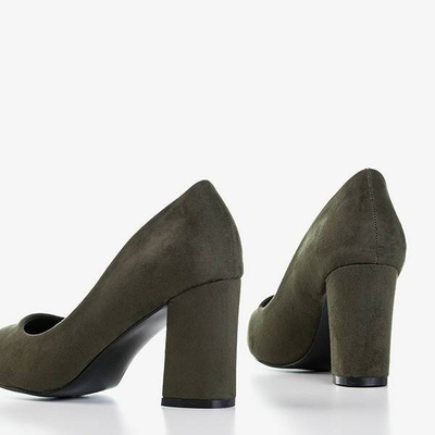 Dámská tmavě zelená čerpadla na postýlce Rosinda - Obuv
