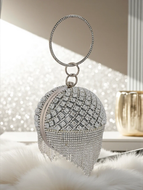 Royalfashion Жіноча сумочка куля з цирконами Velora Bloom