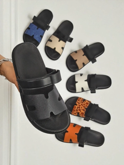 Royalfashion Dámské pantofle z eko kůže FlexiComfi