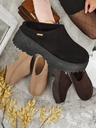 Krátké boty a'la sněhule dámské s kožíškem Noelina