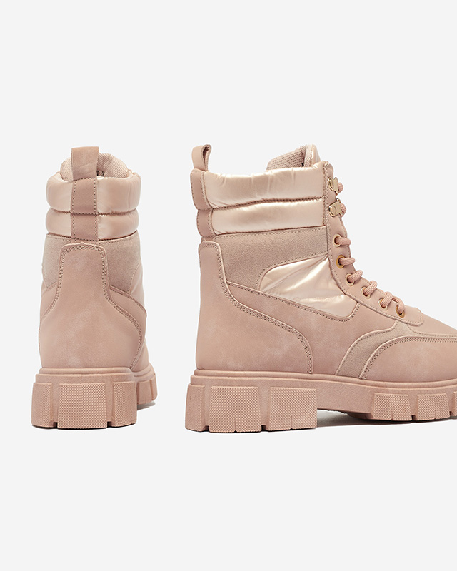 Bootsy Fuego Rosa - Stylové Dámské Boty S Plochým Podpatkem