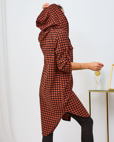 Сукня жіноча в клітинку Royalfashion Orange