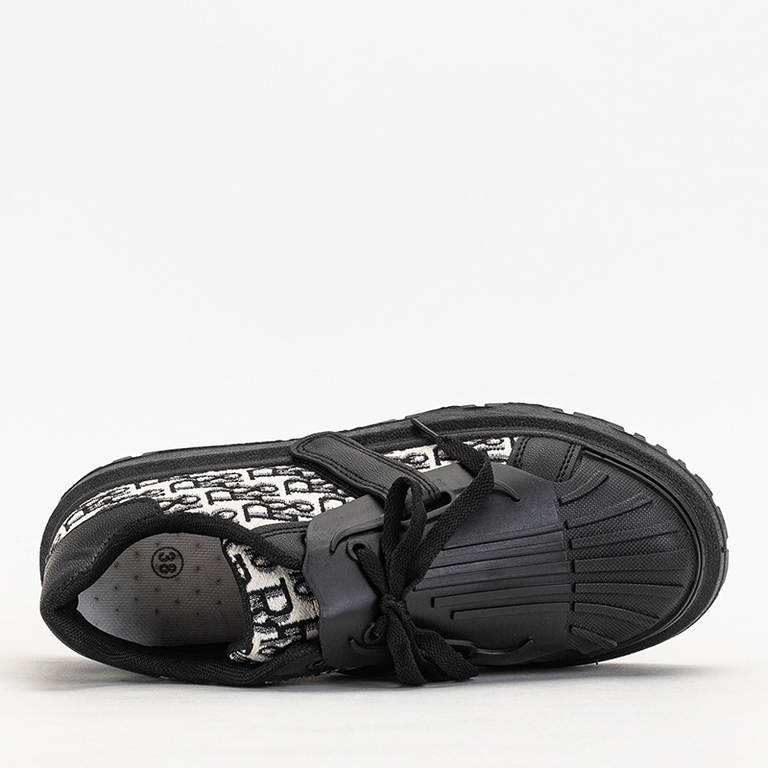 Dámské černé sportovní tenisky s potiskem Ibibis - Obuv